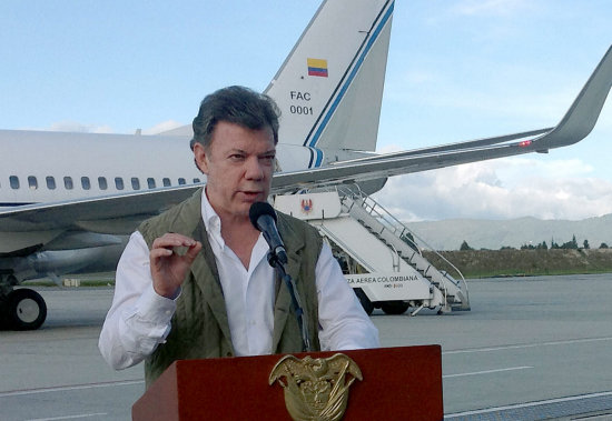 CONFLICTO. Juan Manuel Santos anunci una serie de polticas destinadas a mejorar las condiciones de los productores agrarios.