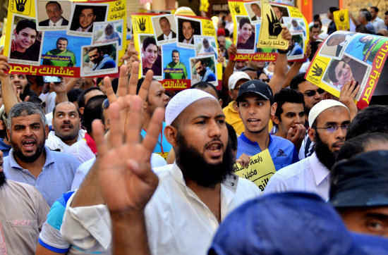 CHOQUES. Manifestaciones en El Cairo.