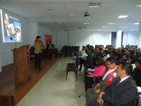 DEBATE. El taller llevado a cabo en Sucre.