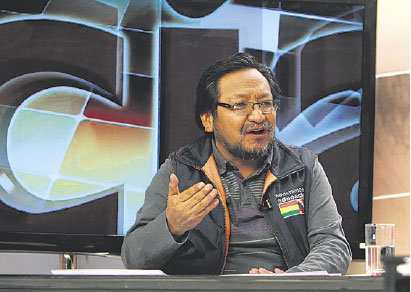 ENTREVISTA. El viceministro de Educación Alternativa, Noel Aguirre.