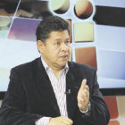 INFORME. El ministro de Defensa, Rubén Saavedra, en entrevista con medios estatales.