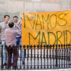 Varios españoles apoyaron la candidatura de Madrid para 2020.