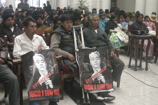 SENTENCIA. El juicio se desarrolló en la extinta Corte Suprema de Justicia en Sucre.