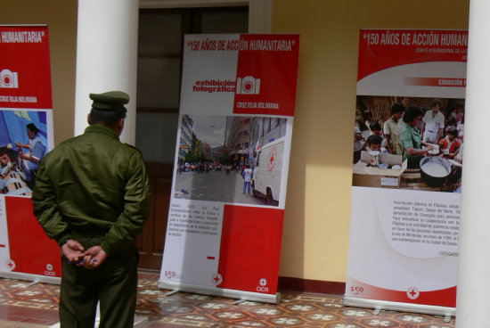 FOTOGRAFAS. La exposicin de imgenes en formato grande se abri en el MUSEF.