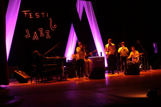 ARTISTAS. Diego Balln Jazz Group en el escenario del Teatro Gran Mariscal.