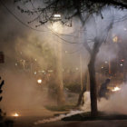 VIOLENCIA. Incidentes en las calles de la capital chilena.