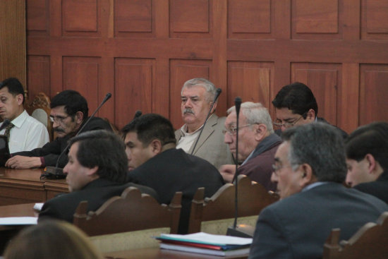 DEFENSA. Los imputados presentes en la audiencia en el Tribunal Supremo de Justicia.