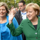 ELECCIONES. Angela Merkel contina su carrera para la reeleccin en Alemania.