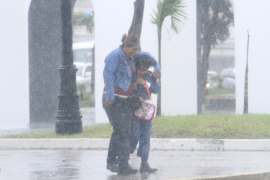 TEMOR. Lluvias en Veracruz.