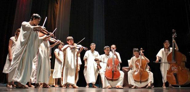 ARTE. Los miembros de la Orquesta de San Ignacio de Moxos.