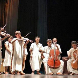 ARTE. Los miembros de la Orquesta de San Ignacio de Moxos.