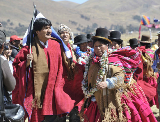 Presidente. Evo Morales.