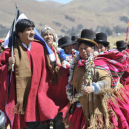 Presidente. Evo Morales.