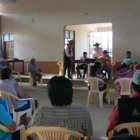 ENCUENTRO. Autoridades departamentales, municipales y ganaderos se concentraron en Macharet para hablar de la crtica situacin por la sequa.