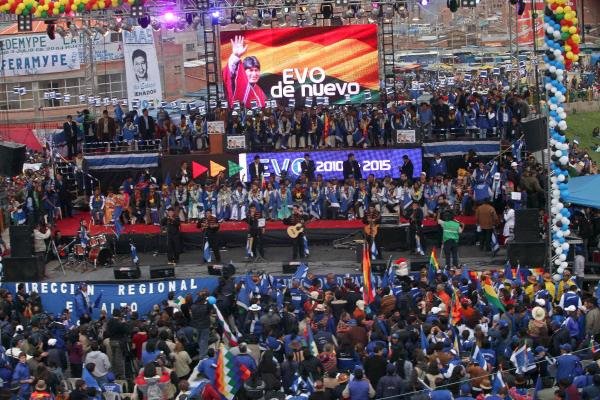 CANDIDATO. El presidente Evo Morales es el virtual candidato del MAS.