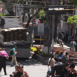 GRADERAS. La Alcalda las retir recin ayer.