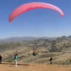 AVENTURA. El pasado fin de semana se realizaron vuelos en parapente