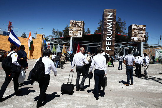 CONVENCIN. Vista del ingreso a la feria de Perumin en Arequipa.