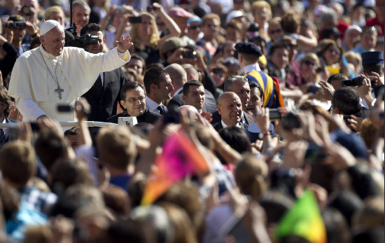 DECLARACIN. El papa Francisco durante su ltima audiencia general en la plaza de San Pedro en el Vaticano.