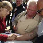 CAMPAA. Merkel en busca de votos.