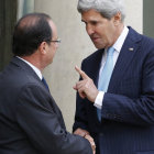 INSPECCIONES. El Presidente francs, Hollande, se reuni con John Kerry para hablar de Siria..