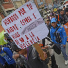 MARCHA. Los manifestantes recorrieron varias calles de la ciudad de El Alto.