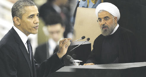 PLENARIA. Obama y Rohan coincidieron el mismo da en la plenaria de la 68 Asamblea General de la ONU.