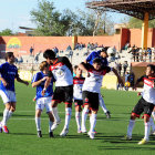 Una escena del partido de ayer, entre Flamengo y Garca Agreda.