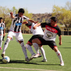 Un pasaje del partido jugado ayer entre Flamengo y Oruro Royal.