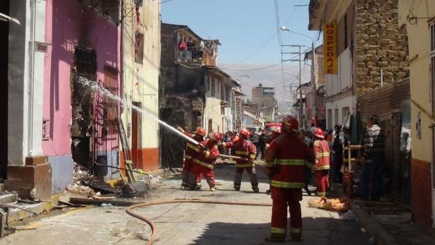 FUEGO. El hecho que se cobr tres vidas.