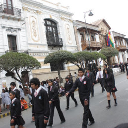 CIVISMO. Estudiantes estarn presentes en el desfile cvico.