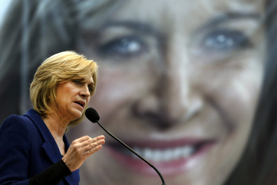 OFICIALISTA. Evelyn Matthei, candidata conservadora a la Presidencia de Chile.