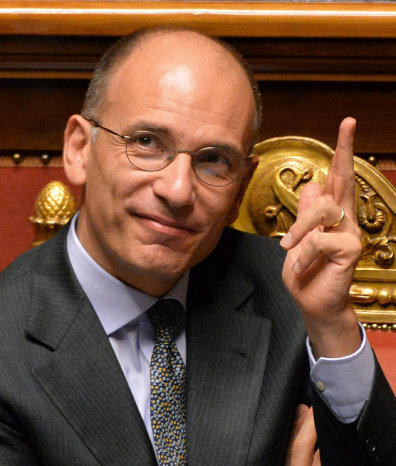 ALIVIADO. El Primer Ministro Enrico Letta.