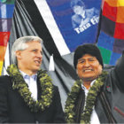 Binomio. El presidente Evo Morales y el vicepresidente lvaro Garca Linera.