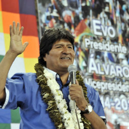 CAMPAA. El presidente Evo Morales durante el ampliado nacional del MAS.