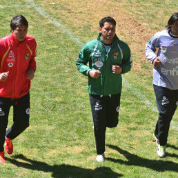 Quionez (i) es uno de los jvenes convocados; abajo, el peruano Paolo Guerrero, baja contra Argentina y Bolivia.