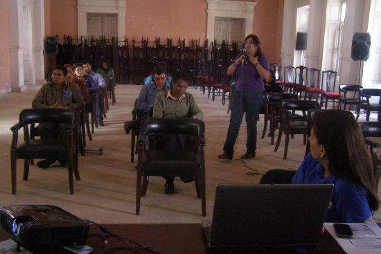 SUCRE. La audiencia de rendicin de cuentas de la ASFI, ayer.