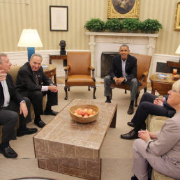 CONVERSACIONES. Republicanos y demcratas apuran una solucin al conflicto.