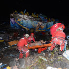 ACCIDENTE. Estudiantes normalistas se volcaron en la ruta a Yungas.