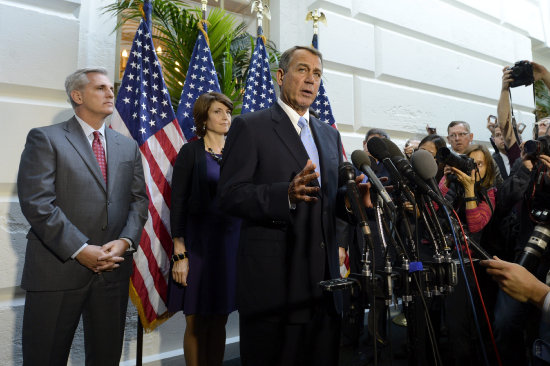 OPOSITOR. El presidente de la Cmara de Representantes, el republicano John Boehner.