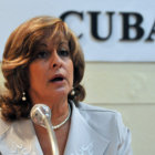 INFORME. La ministra cubana de Justicia, Mara Esther Reus Gonzlez,