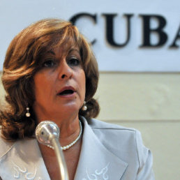 INFORME. La ministra cubana de Justicia, Mara Esther Reus Gonzlez,