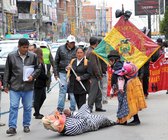 PROTESTA. Las vctimas de 