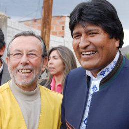 ENFRENTADOS. Los ex aliados Evo Morales y el lder del MSM, Juan del Granado.