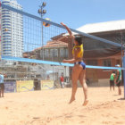 Ayer se cumpli la primera jornada del Torneo Pre Bolivariano de voleibol de playa, en las canchas de arena de la zona de Garcilazo.