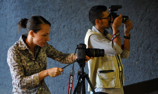 NEGOCIACIONES. La guerrillera e integrante de la mesa negociadora de las FARC, la holandesa Tanja Nijmeijer, ayer en La Habana.