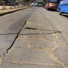 PREOCUPANTE. La avenida Marcelo Quiroga Santa Cruz est completamente deteriorada.