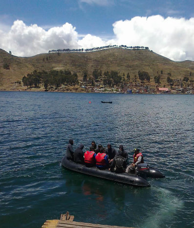 OPERATIVO. De bsqueda en pleno Lago.