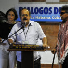 DILOGOS. Integrantes del grupo negociador de las FARC en las conversaciones de La Habana.