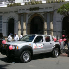 CONCENTRACIN. Sin que se lo hayan propuesto, la maana de ayer confluyeron cuatro actividades en la plaza 25 de Mayo donde el trnsito de los peatones fue dificultoso.